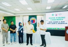 MP Amir Mawallil, nanumpa na bilang Miyembro ng Bangsamoro Parliament sa harap ni Gov. Hataman